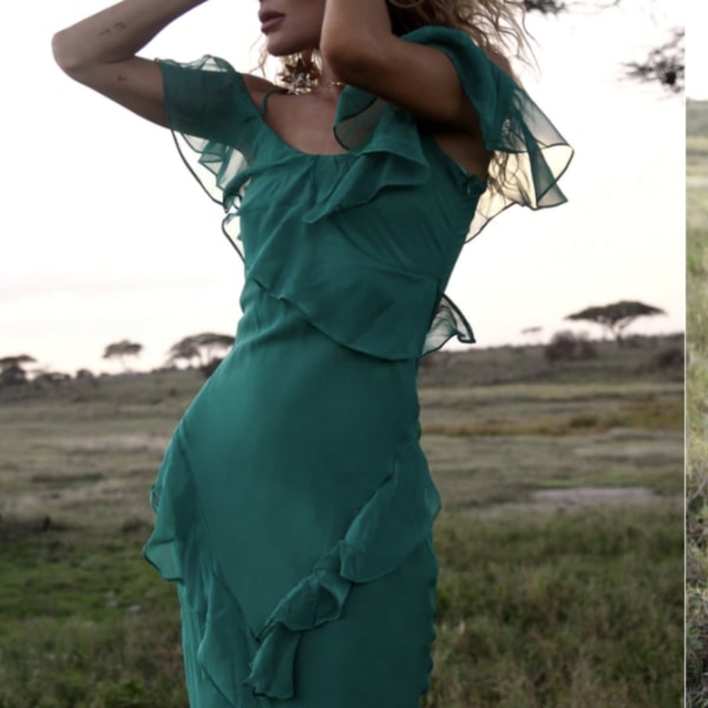 Rat & Boa Juliette Dress- Silk gown XL